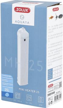 Аквариумный обогреватель Zolux MH 25, 10 - 25 л, белый цв.
