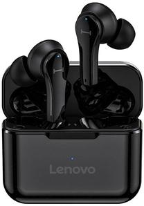Bezvadu austiņas Lenovo QT82, melna krās.