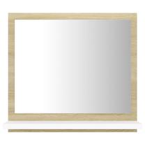 Spogulis VLX 804558, stiprināms, 40 cm x 37 cm, balts krās./sonoma ozola krās.