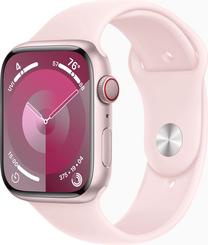 Išmanusis laikrodis Apple Watch Series 9 GPS + Cellular 45mm Pink Aluminium Light Pink Sport Band M/L, rožinė sp.