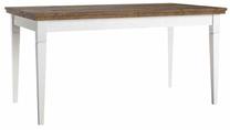 Stalas išskleidžiamas Helvetia Evora 92, ąžuolo sp./balta sp., 160 - 240 cm x 90 cm x 79 cm