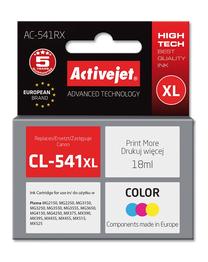 Rašalinio spausdintuvo kasetė ActiveJet Premium AC-541RX Cartridge, mėlyna sp./raudona sp./geltona sp., 18 ml