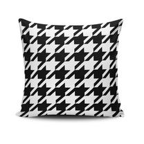 Dekoratyvinės pagalvėlės užvalkalas Mioli Decor NKLF-205, balta sp./juoda sp., 43 cm x 43 cm