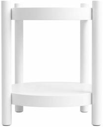Kafijas galdiņš Akord Furniture Factory Terra, balta krās., 44.5 cm x 44.5 cm x 48 cm