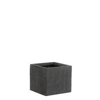 Gėlių vazonas 1059606, keramika, 19 cm x 19 cm, Ø 19 cm, juoda sp.