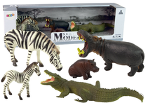 Figūrėlių rinkinys Lean Toys The Worl Of Animals Africa Wild Animals, 5 vnt., įvairių spalvų