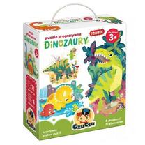 Пазл 4in1 CzuCzu Progressive Dinosaurs, 19 см x 17 см, 71 шт., многоцветный