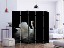 Širma Artgeist Swan (Black And White) II, įvairių spalvų, 225 cm x 172 cm