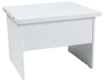 Stalas išskleidžiamas, baltas, 75 - 150 cm x 65 cm x 50 - 76 cm