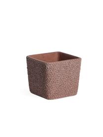 Gėlių vazonas Domoletti BTP07D, cementas, Ø 13.5 cm, raudona sp.