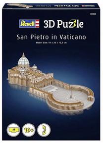 3D dėlionė Revell St Peters Basilica ZA5435, 41 cm x 20 cm, 68 vnt., ruda sp.