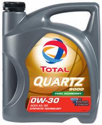 Motoreļļa Total Quartz 9000 0W - 30, sintētiskais, 5 l