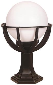 Brīvi stāvošs āra gaismeklis Opviq BSU-68080-BSY-M6-KOP, 60W, E27, IP65, melna krās., 30 cm x 45 cm