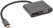 Vads Akasa USB Type-C 2-In-1 AK-CBCA23-18BK USB Type-C, VGA / HDMI, 0.18 m