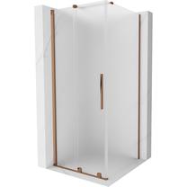 Dušo kabina Mexen Velar 871-110-110-31-60, kvadratinė, be padėklo, 110 cm x 110 cm x 200 cm, aukso sp./matinis