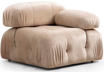 Krėslas Hanah Home Bubble 1R, šviesiai ruda sp., 95 cm x 95 cm x 75 cm