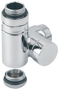 Vožtuvas Carlo Poletti Corner Combi Radiator Valve Chrome Left, 10 Bar
