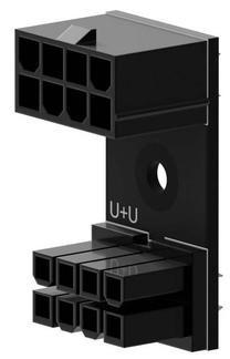 Adapteris Singularity Computers 8-Pin PCIe 180 Grad Adapter U+U, juoda sp.