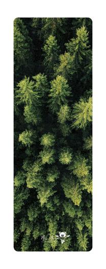 Fitnesa un jogas paklājs Mis Yoga Deep Forest, zaļa krās., 183 cm x 61 cm