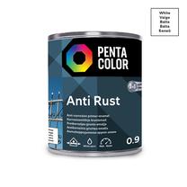 Emaliniai dažai, metalo konkstrukcijoms, apsaugant nuo korozijos Pentacolor Anti Rust, pusiau blizgus, 0.9 l, balta sp.