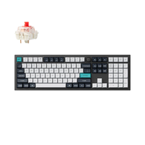 Belaidė žaidimų klaviatūra Keychron Q6 Max Wireless Q6M-M1 Gateron Jupiter Red, Anglų (US), juoda sp.