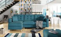 Kampinė sofa Asgard L Sawana 14, juoda sp., 162 x 250 cm x 87 cm