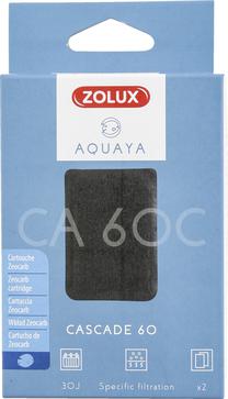 Piederumi filtram Zolux Aquaya Zeocarb Cartridge Cascade 60, melna krās.