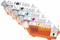 Rašalinio spausdintuvo kasetė Uprint C-525/526 PACK, mėlyna/juoda/raudona