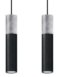 Valgusti rippuv Sollux Bogio 2, GU10, 2 x 40 W, must v./hall v. / must v.