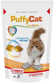 Skanėstas katėms Crancy Snack Cat Plus PuffyCat, vištiena, 0.06 kg