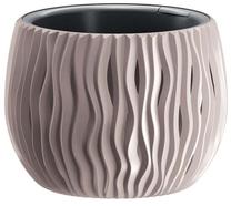 Gėlių vazonas Prosperplast Sandy Bowl DSK180-7529U, plastikinis, Ø 18 cm, ruda sp.