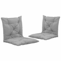 Kėdžių pagalvėlė VLX Swing 47634, pilka sp., 50 cm x 98 cm, 2 vnt.
