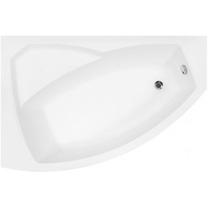 Товар с повреждённой упаковкой. Ванна, угловые Besco Rima, 130 см x 85 см x 50.5 см, левосторонняя, белый цв.