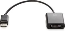Adapteris HP DisplayPort to DVI-D FH973AA Displayport, DVI-D, 0.19 m, melna krās.