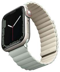 Dirželis Uniq, Revix Apple Watch Series 4/5/6/7/8/SE/SE2/Ultra 42/44/45mm, šviesiai ruda sp./šviesiai žalia sp.