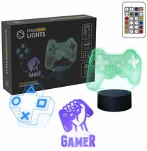 Dekoracija Manta 3D Game 2 su LED apšvietimu, 19.5 cm, 11.7 cm, įvairių spalvų