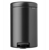 Šiukšliadėžė Brabantia NewIcon Confident Grey 233487, juoda sp., 12 l, 41 cm