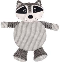 Rotaļlieta sunim, plīša manta Kong Low Stuff Racoon 522775, pelēka krās., L