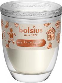 Свеча, ароматическая Bolsius True Glow Cookie Fewer, 48 час, коричневатый цв.