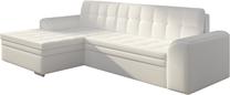 Kampinė sofa Conforti Soft 17, balta sp., kairinė, 165 x 275 cm x 78 cm