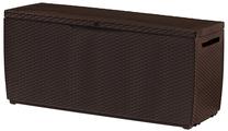Dārza glabāšanas kaste Keter Storage Box, 123 cm x 53.5 cm x 57 cm, 305 l, brūna krās.
