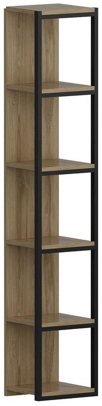 Pastatoma lentyna Kalune Design Texas 875ZNA3612, ruda sp./juoda sp., 180 cm x 33.7 cm x 29.5 cm
