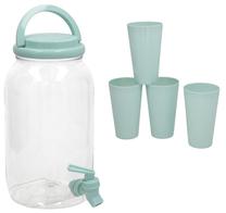 Indas su kraneliu Summer Enjoy, plastikas, 3.7 l, 5 vnt.