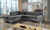 Kampinė sofa Porto Sawana 05, Sawana 21, pilka sp./tamsiai pilka sp., kairinė, 217 x 278 cm x 74 cm