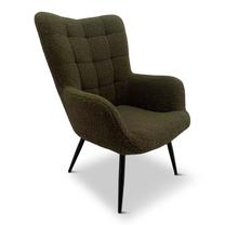 Valgomojo kėdė Domoletti Geo, juoda sp./žalia sp., 72 cm x 80 cm x 98 cm