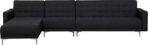 Kampinė sofa - lova Beliani Aberdeen, grafito sp., kairinė, 347 x 168 cm x 83 cm