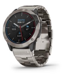 Viedais pulkstenis Garmin Quatix 6x Solar 010-02157-31, sudraba krās.