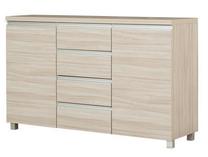Komoda Bodzio Aga AG05, smėlio sp., 85 cm x 43 cm x 134.5 cm