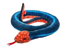 Pliušinis žaislas Beppe Snake 13985, mėlyna sp./oranžinė sp.