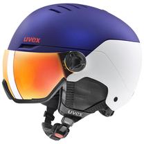 Slēpošanas ķivere Uvex Wanted Visor, violeta krās., 54-58 cm